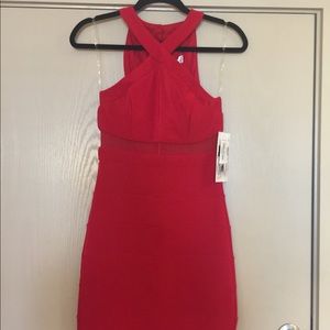 Long red dress size Small NWT
